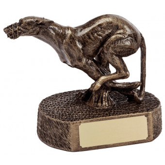 Bronze Greyhound Trophy 12cm