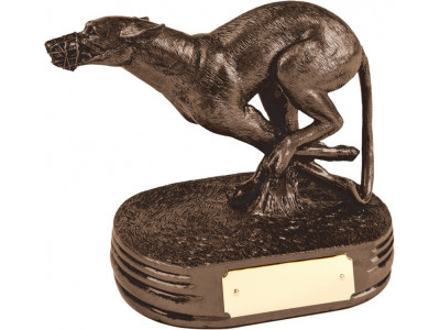 Bronze Greyhound Trophy Large 15cm