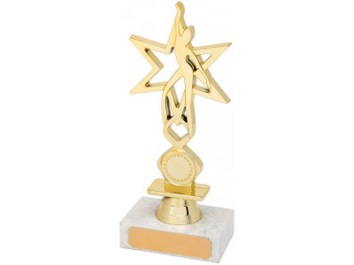 Dancing Star Gold Trophy 18.5cm