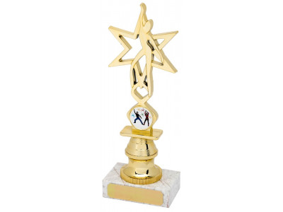 Dancing Star Gold Trophy 21.5cm