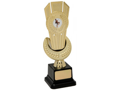 Badminton Triple Shard Gold Trophy 21cm