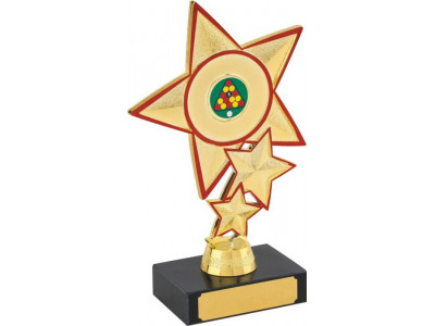 Badminton Stacked Star Red and Gold...