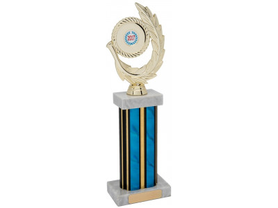 Laurel Disc Holder Column Trophy 34.5cm