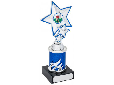 Camogie Stacked Star Blue and Silver...
