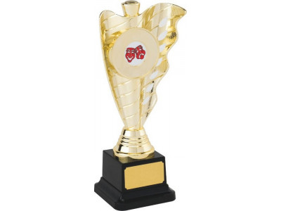 Camogie Wave Gold Trophy 20.5cm