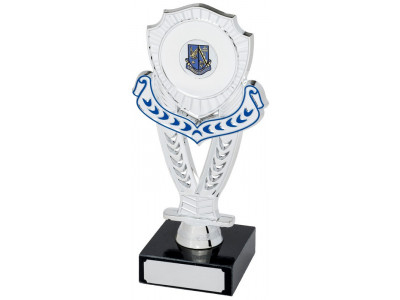 Mounted Shield Silver Trophy 18.5cm