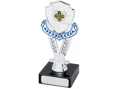 Mounted Shield Silver Trophy 16cm