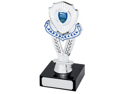 Mounted Shield Silver Trophy 14.5cm