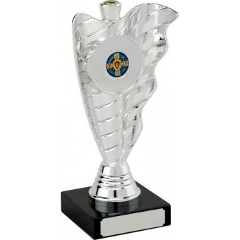 Darts Wave Silver Trophy 20cm