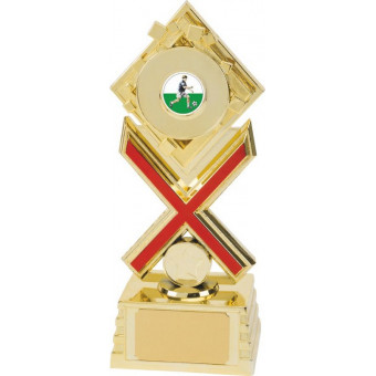 Diamond Cross Gold Trophy 21cm