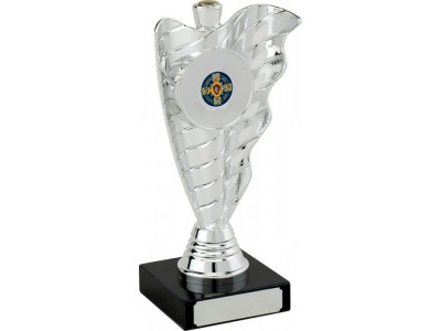 Gaelic Football Wave Silver Trophy 20cm