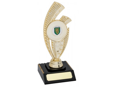 Golf Riser Gold Trophy 19cm