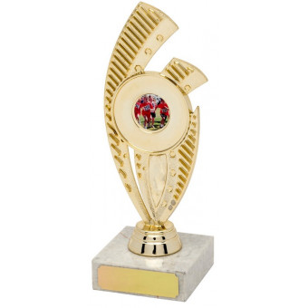 Golf Riser Gold Trophy 18.5cm