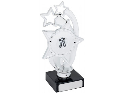 Golf Shooting Star Silver Trophy 18.5cm