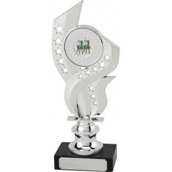 Flame Silver Trophy 22cm