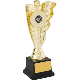 Golf Wave Gold Trophy 23cm