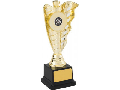 Golf Wave Gold Trophy 23cm