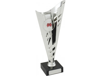Golf Cone Star Band Silver Trophy 29.5cm