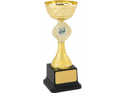 Gold Cup on Black Base 21cm