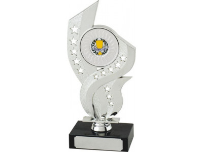 Handball Flame Silver Trophy 19cm