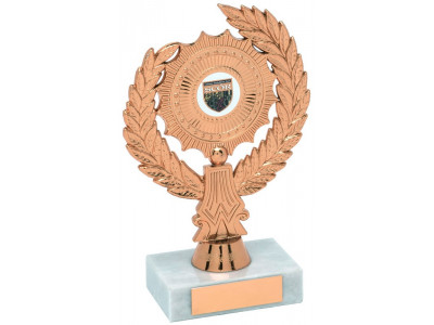 Laurel Pointed Star Bronze Trophy 16.5cm