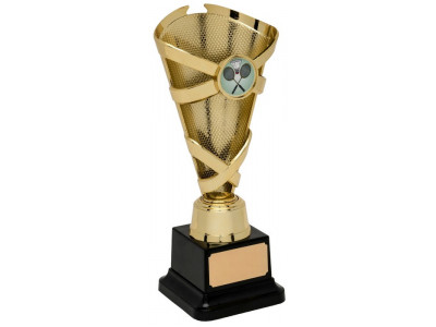 Hurling Banded Cone Gold Trophy 19.5cm