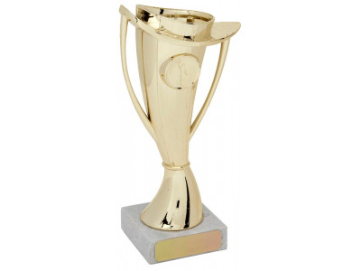 Hurling Twisted Cup Low Base Gold 19.5cm