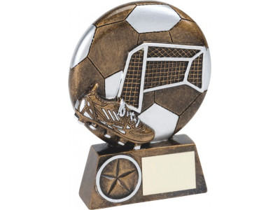 Soccer Goal Resin Trophy 13cm