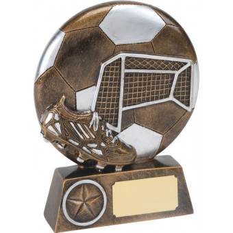 Soccer Goal Resin Trophy 15cm