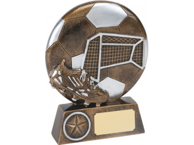 Soccer Goal Resin Trophy 15cm
