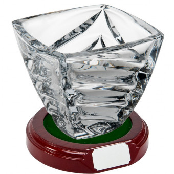 Square Crystal Bowl and...